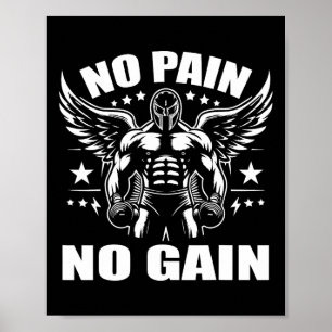 Boxer Quotes No Pain No Gain Sign No Pain No Gain