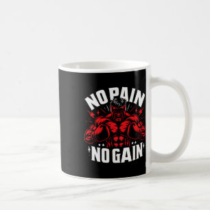 Boxer Quotes No Pain No Gain Sign No Pain No Gain Coffee Mug