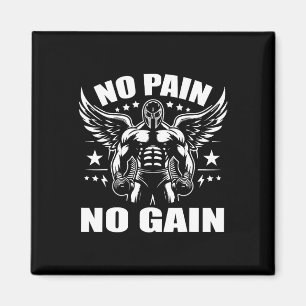 Boxer Quotes No Pain No Gain Sign No Pain No Gain  Magnet