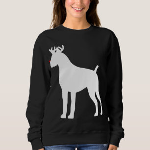 Boxer Reindeer Christmas Dog Sweatshirt