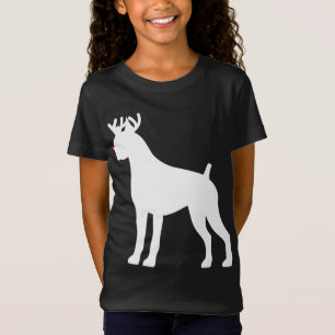 Boxer Reindeer Christmas Dog T-Shirt