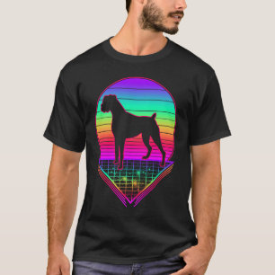 Boxer Retro Vintage 80s Dog T-Shirt