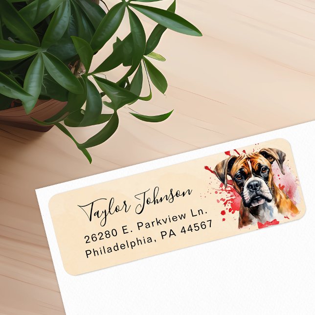 Boxer Return Address Label (Creator Uploaded)