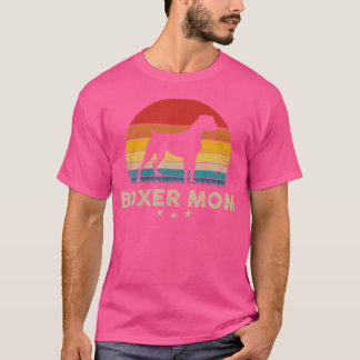 Boxer Silhouette Sunset Boxer Mum T-Shirt