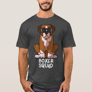 Boxer Squad Dog Mum Dog Dad Sunglasses T-Shirt