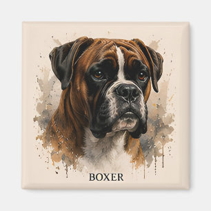 Boxer Strong Family Dog Lover Gift Magnet