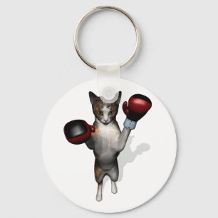Boxer Tabby Key Ring