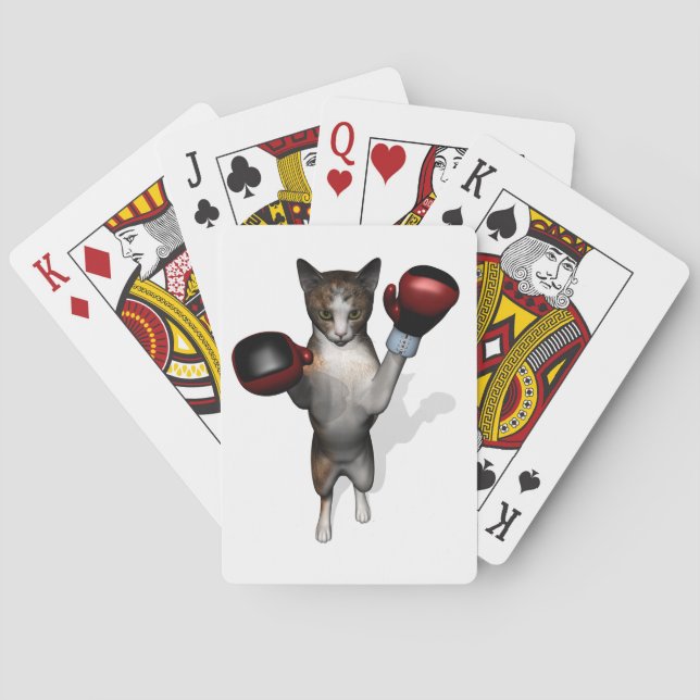 Boxer Tabby Playing Cards (Back)