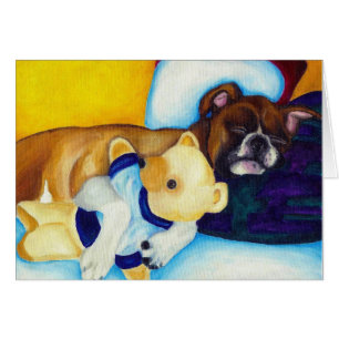 Boxer & Teddy Bear