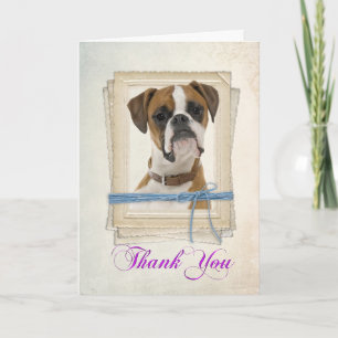 Boxer Thank You Card