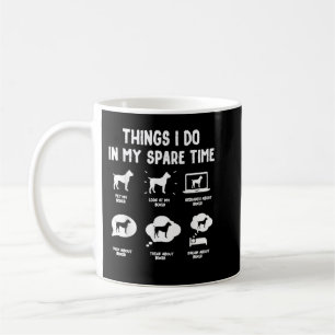 Boxer Things Do Spare Time Funny Dog Mum Dad Coffee Mug