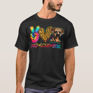 Boxer Tie Dye Dog Lover  T-Shirt