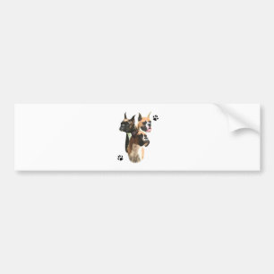 Boxer Trio Bumper Sticker