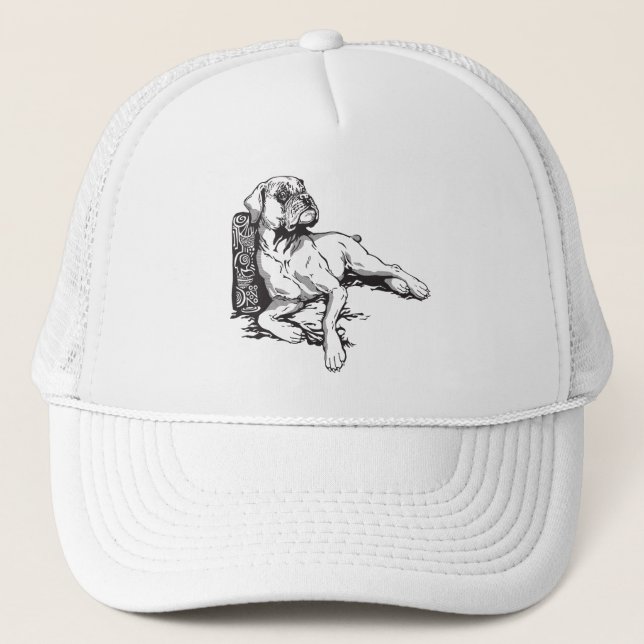 boxer trucker hat (Front)