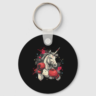 Boxer Unicorn With Boxing Gloves Kickboxing Cute B Key Ring