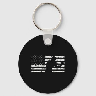 Boxer Usa Flag Boxing Glove Fighter Fight Kickboxi Key Ring