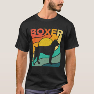 Boxer Vintages Retro Dog Mum Dad T-Shirt
