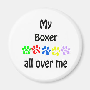 Boxer Walks Design Magnet