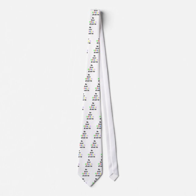 Boxer Walks Design Tie (Front)