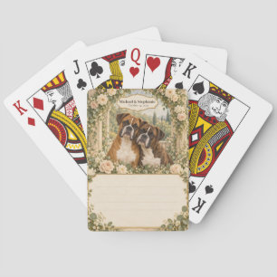 Boxer Wedding Guest Book Signing Deck Playing Cards