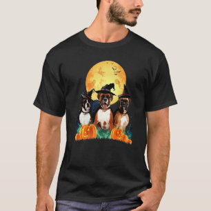 Boxer Witch Pumpkin Jack o lantern Halloween Costu T-Shirt