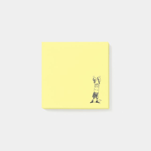 Boxer yellow note pads (Front)