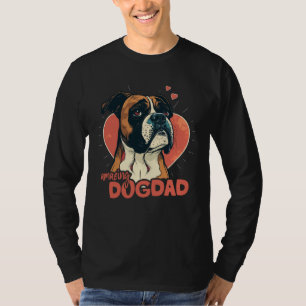Boxerdog With Heartdecoration Amazing Dogdad  1 T-Shirt