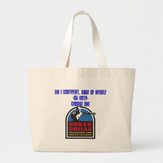 boxerdrillz, Am I CONFIDENT or jus... - Customised Large Tote Bag