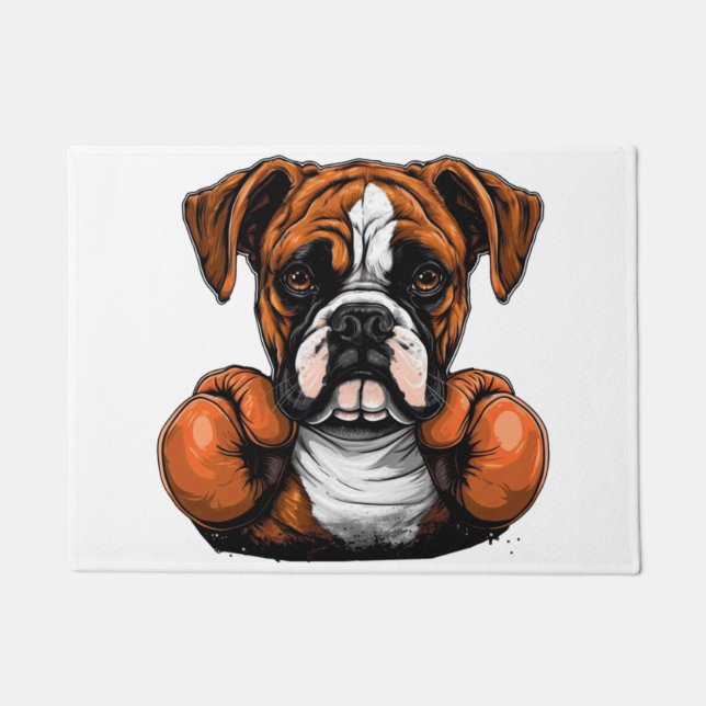 BoxerLoveK9's Designer Art Doormat (Front)