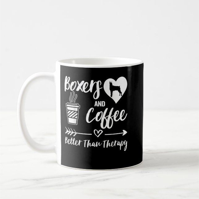 Boxers And Coffee Boxer Mum Boxer Dad Coffee Boxer Mug (Left)