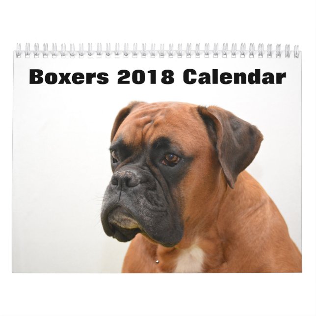 Boxers Dogs 2018 Calendar (Cover)