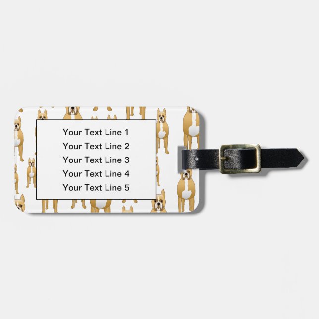 Boxers. Luggage Tag (Front Horizontal)