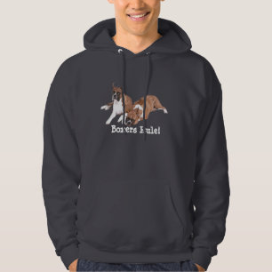 Boxers Rule Unisex Hooded Sweatshirt