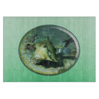 Boxfish - so Cute! Photograhic Design of Cowfish | Cutting Board