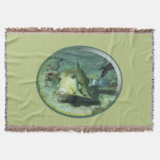 Boxfish - so Cute! Photograhic Design of Cowfish | Throw Blanket