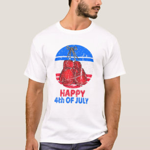 Boxing 4th Of July Retro July T-Shirt