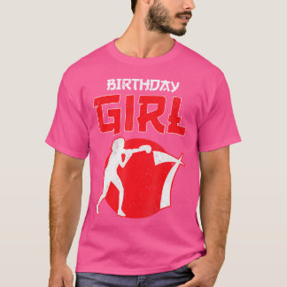 Boxing 7 Years Old Birthday Mma Martial Arts Girls T-Shirt