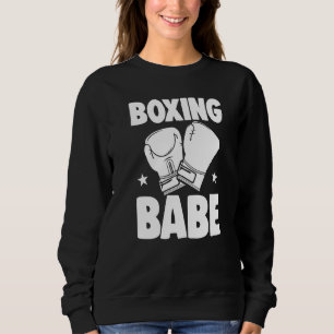 Boxing All Day Bae  Women Boxing Sports Love Sweatshirt