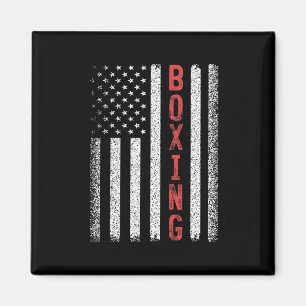 Boxing American Flag 4th Of July Cool Boxer Novelt Magnet