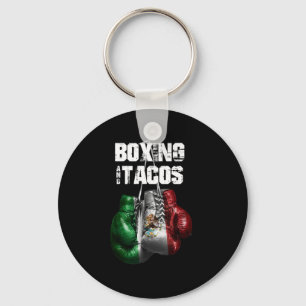 Boxing And Tacos Funny Mexico Key Ring