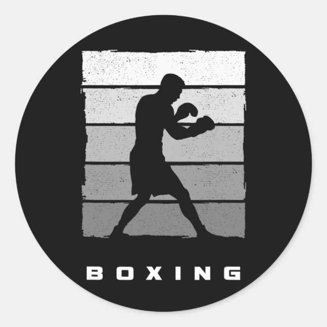 Boxing Apparel - Boxer Boxing 1  Classic Round Sticker (Front)