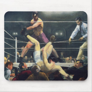 Boxing art mouse pad
