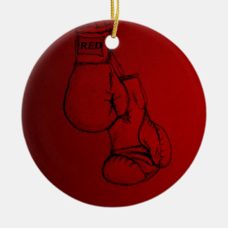 Boxing art straight to the Punch. Ceramic Tree Dec Decoration