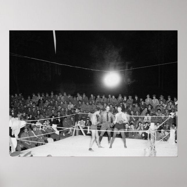 Boxing at Walter Reed, 1920s Poster (Front)