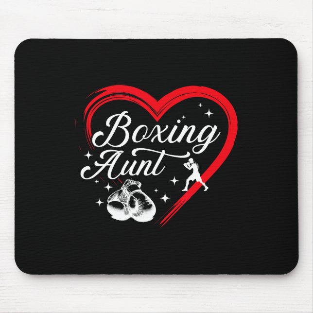 Boxing Aunt Heart Boxing Auntie  Mouse Pad (Front)