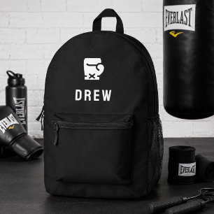 Boxing Backpack Boxer Name Gym Sports Bag