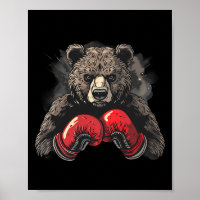 Boxing Bear Lover Boxing Gloves Kickboxing Funny B