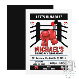 Boxing Birthday Party Invitation