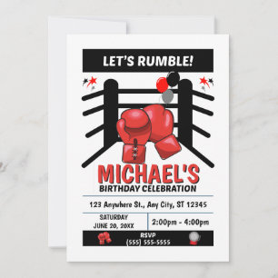 Boxing Birthday Party Invitation