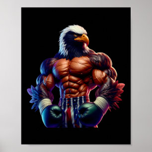 Boxing Blackhawk Boxer Kickboxer Mma Fighter Comba Poster